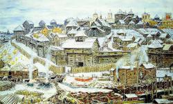 Москва времен Ивана Калиты (по картине А.М. Васнецова). Описание для 4 класса